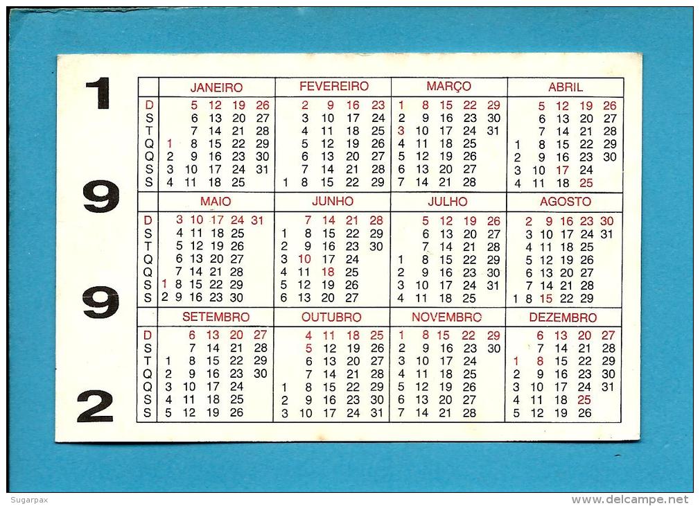 B. V. CETE - Bombeiros Voluntários ( Quartel ) - 1992 Pocket Calendar N.&ordm; 13 - Portugal - Formato Piccolo : 1991-00