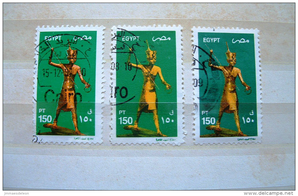 Egypt 2002 - Archaeology Soldier - 3 Different 150 Pt - Used Stamps