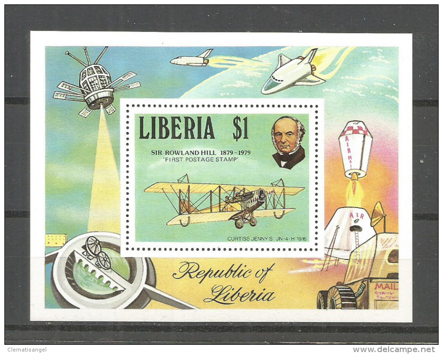 445x * LIBERIA BLOCK * HILL * RAUMFAHRZEUGE * UNGEBRAUCHT ** !! - Liberia