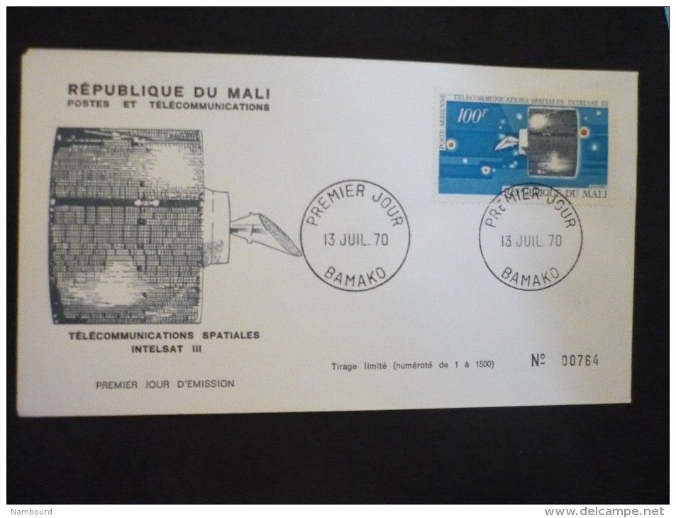 Mali 4 Enveloppes Telecom.spatiales 13/07/1970 Bamako - Africa