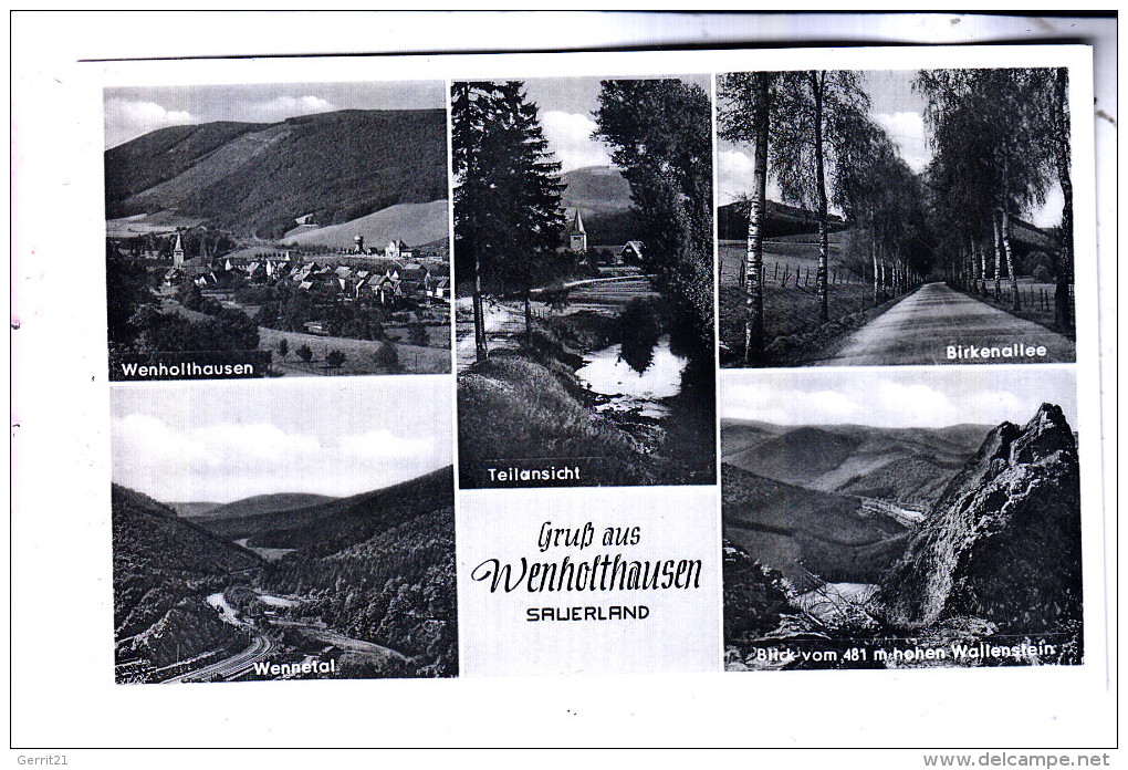 5779 ESLOHE - WENHOLTHAUSEN, Mehrbild, 50er Jahre - Meschede