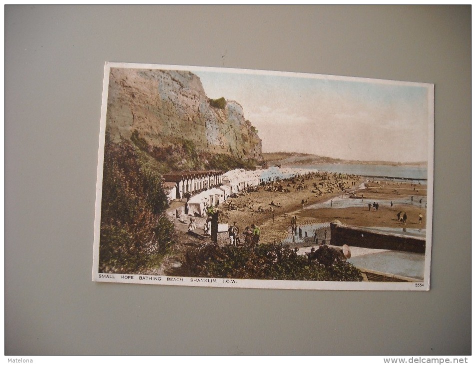 ANGLETERRE ISLE OF WIGHT SHANKLIN SMALL HOPE BATHING BEACH - Autres & Non Classés