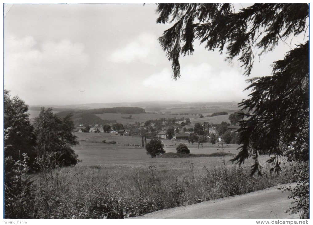 Falkenstein Im Vogtland Oberlauterbach - S/w Ortsansicht 2 - Falkenstein (Vogtland)