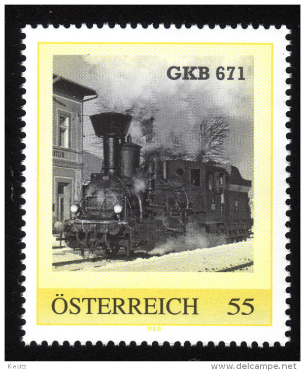 ÖSTERREICH 2007 ** Lokomotive GKB 671 - PM Personalized Stamp MNH - Timbres Personnalisés