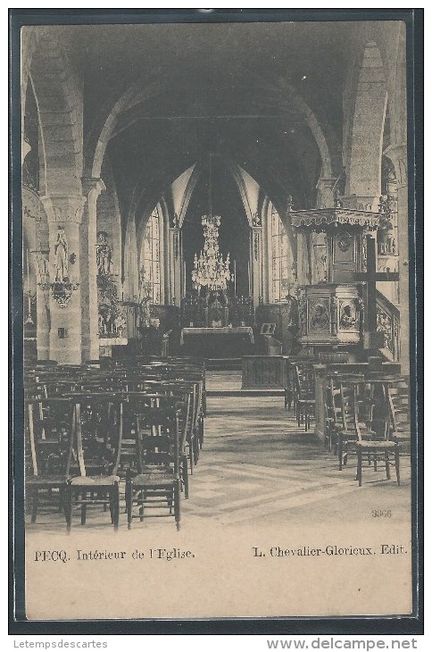 CPA BELGIQUE - Pecq, Intérieur De L´église - Pecq