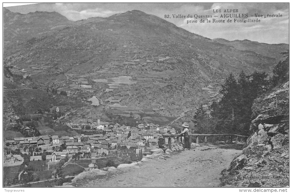 05 VALLÉE DU QUEYRAS AIGUILLES Vue Générale - Autres & Non Classés