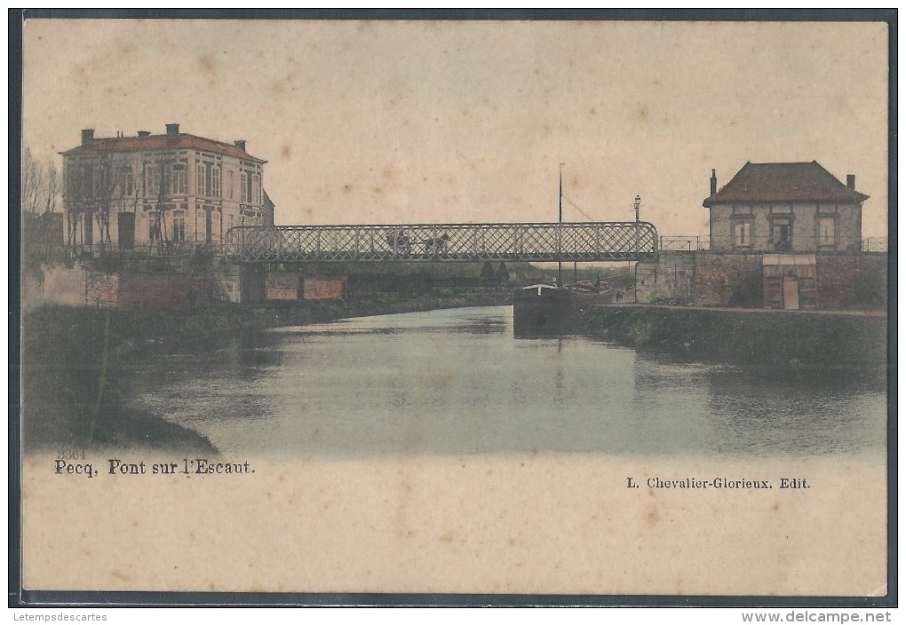 CPA BELGIQUE - Pecq, Pont Sur L'Escaut - RARE - Pecq