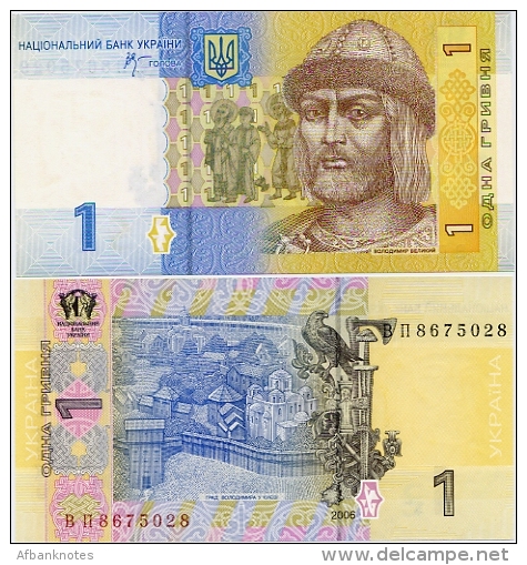 UKRAINE       1 Hryvnja       P-116Aa       2006       UNC - Ukraine