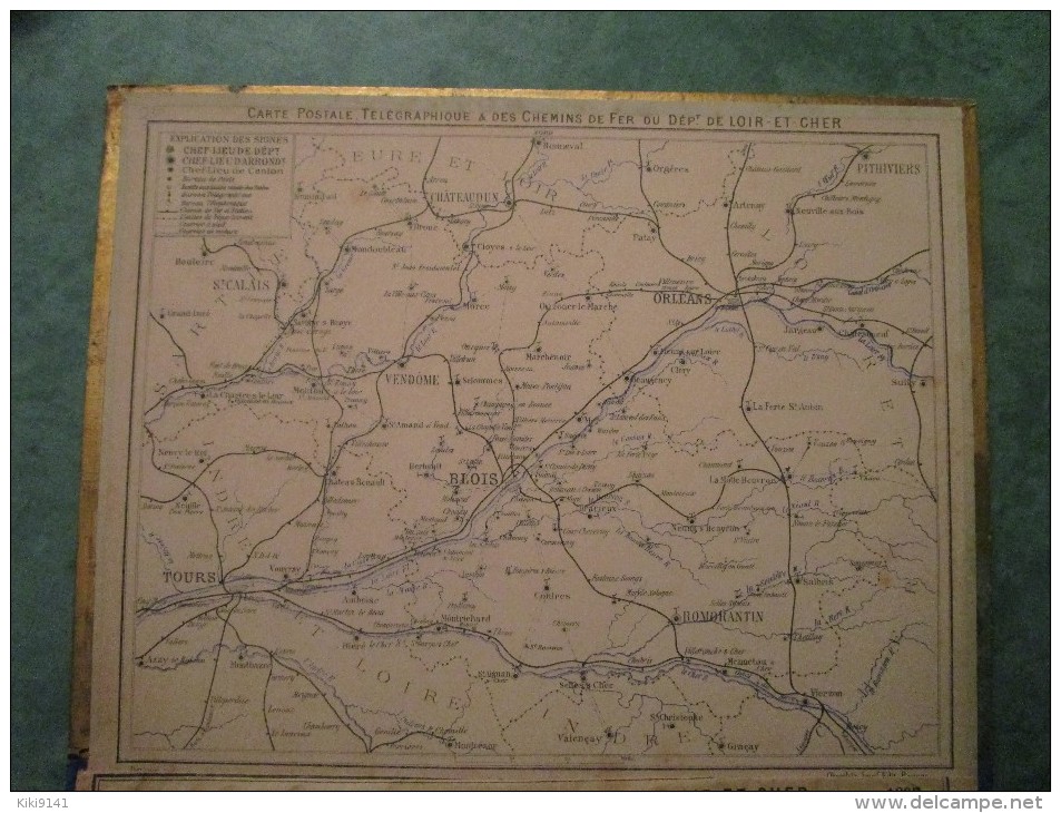 1897-LOIR & CHER - Indicateur Des Postes & Télégraphes (16 Pages) Organisation Militaire De La FRANCE (8 Pages) - Tamaño Grande : ...-1900