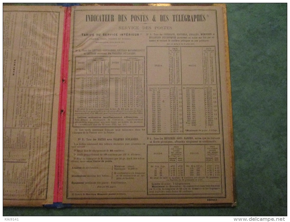 1897-LOIR & CHER - Indicateur Des Postes & Télégraphes (16 Pages) Organisation Militaire De La FRANCE (8 Pages) - Groot Formaat: ...-1900