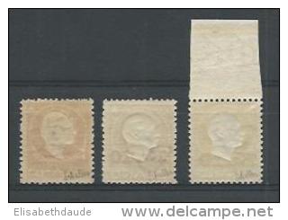 ISLANDE - 1924 - RARE YVERT N° 110/112 ** MNH (N°110 * MLH INFIME CHARNIERE) SIGNES SCHELLER - COTE = 1560 EUROS - Unused Stamps