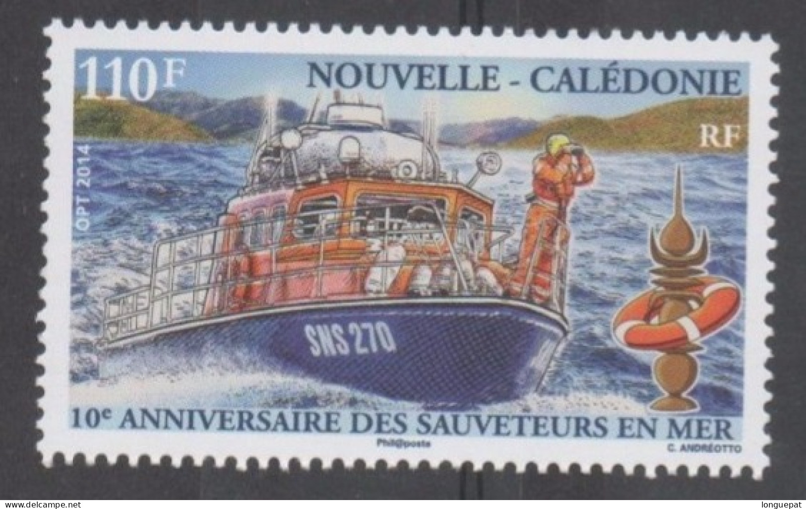 Nelle CALEDONIE - Sauveteurs En Mer : 10 Ans - Bateau De Sauvetage - - Ungebraucht