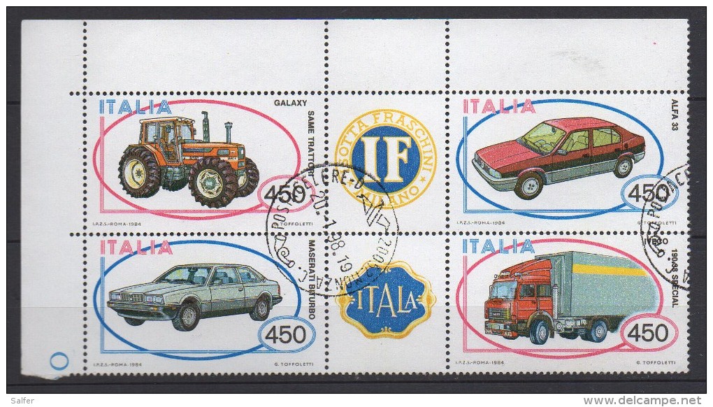 ITALIA  1984  AUTO  Blocco  Usato - 1981-90: Usati