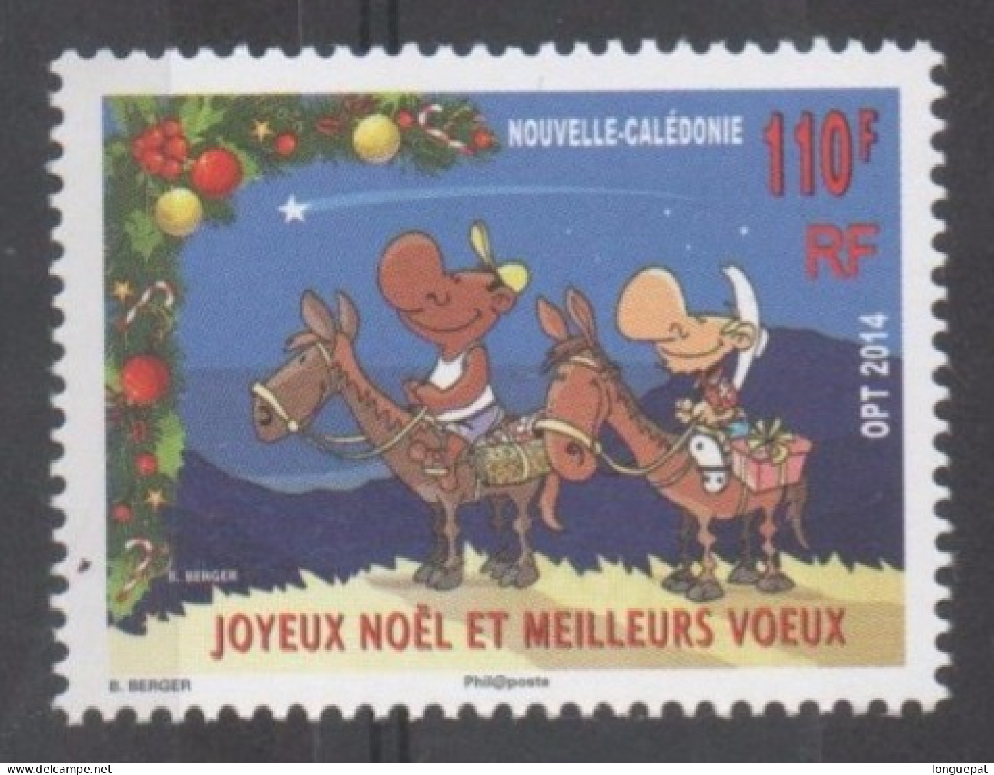 Nelle CALEDONIE - Noël : Guirlande Et Personnages à Cheval - - Neufs