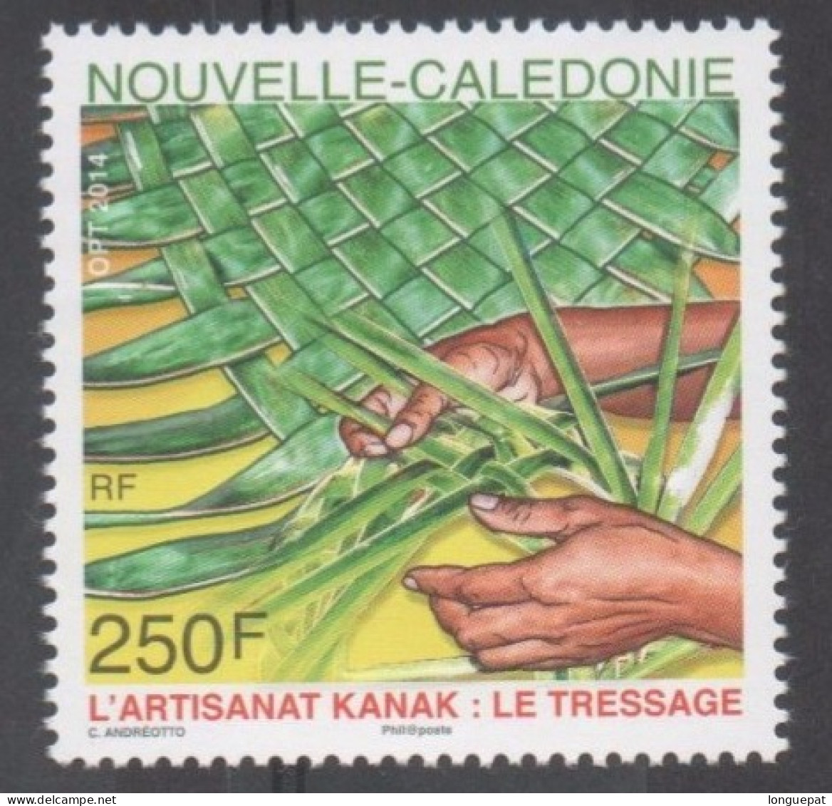 Nelle CALEDONIE - Artisanat Kanak : Le Tressage - Main Tressant Des Feuilles - - Unused Stamps