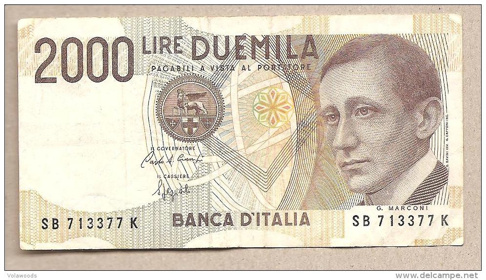 Italia - Banconota Circolata Da 2000 Lire "Marconi" P-115 - 1992 - 2000 Lire