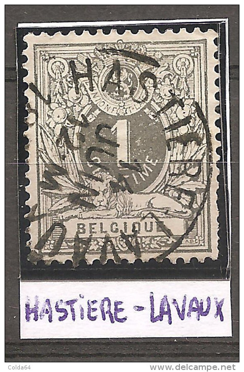 N°43 Avec Oblitération Hastière-lavaux - 1869-1888 León Acostado