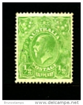 AUSTRALIA - 1918  KGV HEAD  1/2 D  GREEN  LARGE MULTIPLE  WMK  MINT VERY LIGHTLY HINGED  SG 48 - Ungebraucht