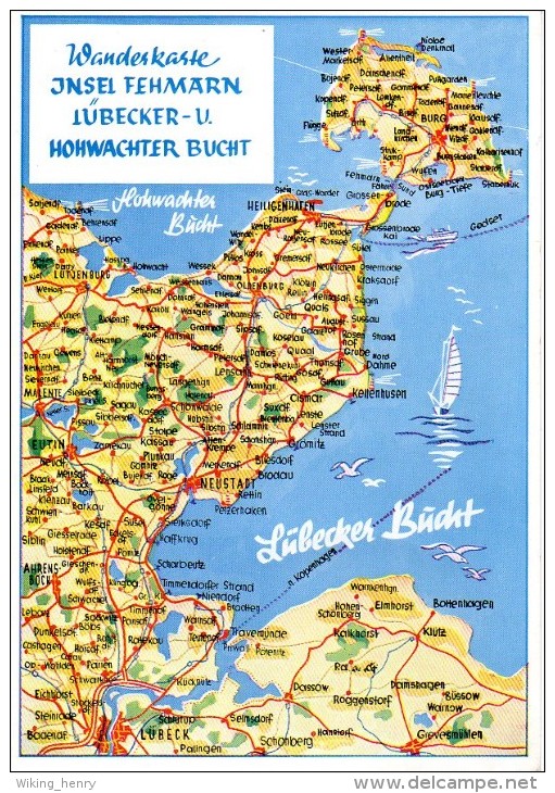 Fehmarn - Wanderkarte Mit Lübecker & Hohwachter Bucht - Fehmarn