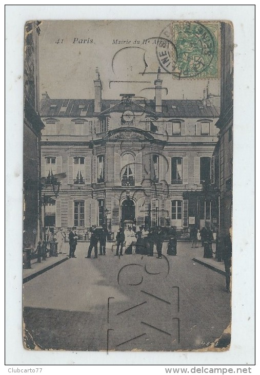 Paris 2ème Arr (75) : La Mairie En 1907 (animée) PF. - Arrondissement: 20