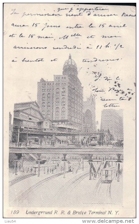 Underground R.R. & Bridge Terminal N.Y. (1905) - Trasporti