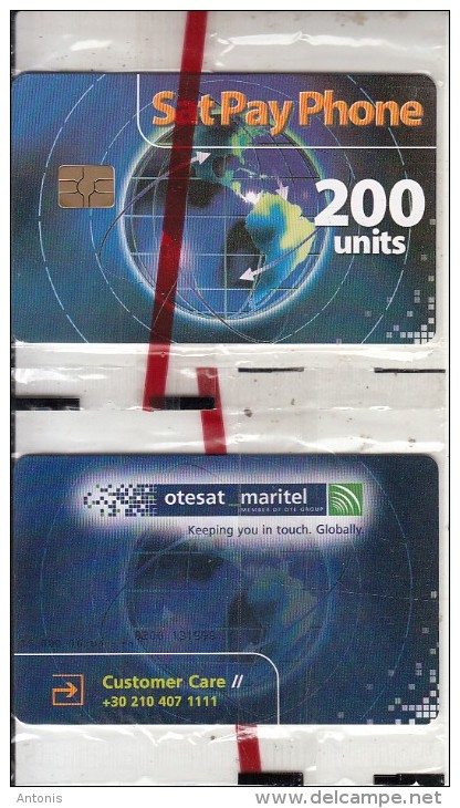 GREECE - OTESAT Maritel Satellite Card 200 Units, Tirage 35000, 06/04, Mint - Grèce