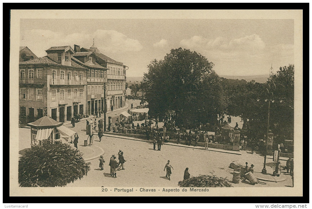 CHAVES - FEIRAS E MERCADOS - Aspecto Do Mercado ( Cliché Da Fotog. Alves Nº 20 ) Carte Postale - Vila Real