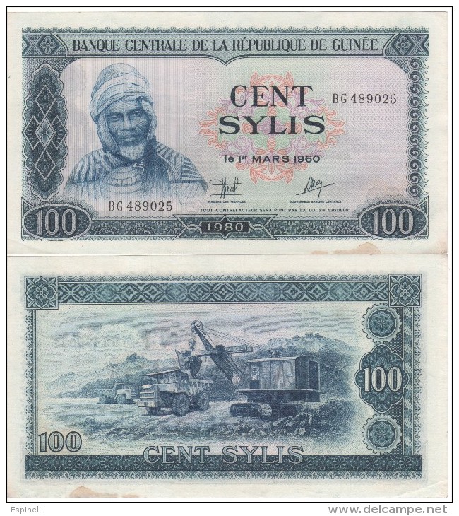 GUINEA  100  Sylis   1980   P26    XF-AU - Guinea