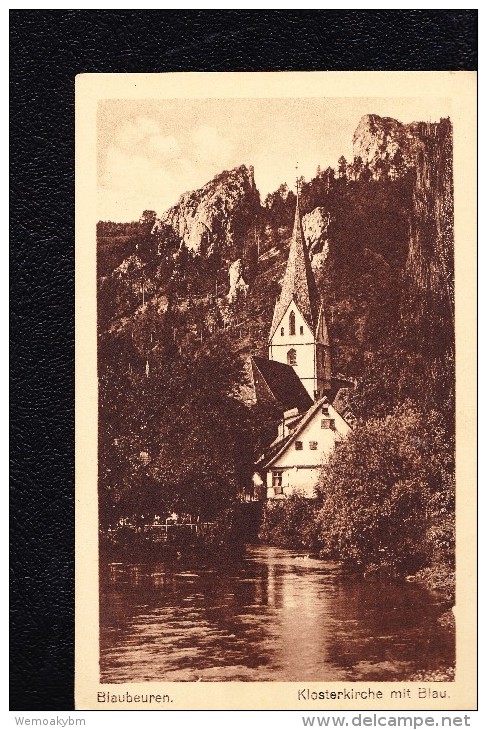 AK Ansichtskarte Von Blaubeuren Mit Klosterkirche Und Blau - Blaubeuren