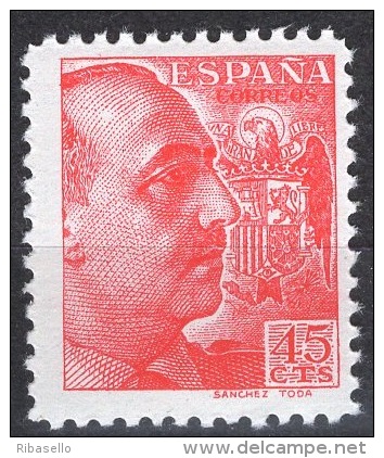 España 1939. General Franco. Sanchez Toda. Ed 871. MNH. **. - Neufs