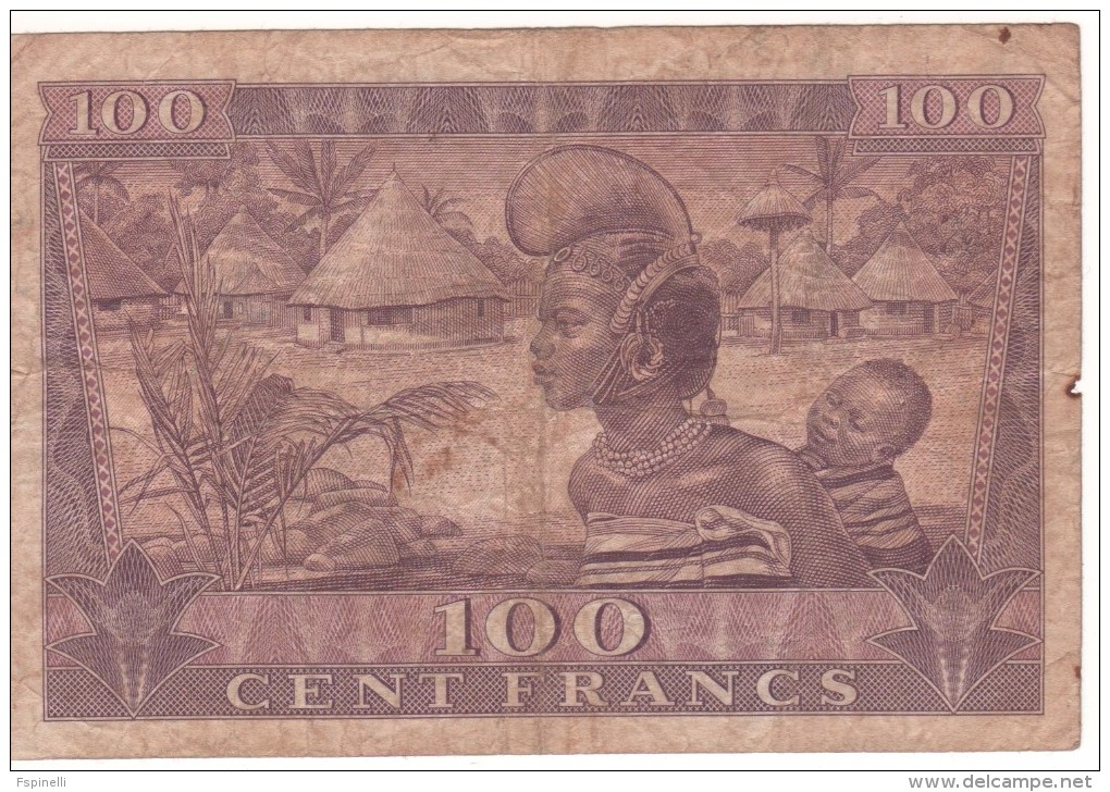 GUINEA  100 Francs   1958   P7   Vf - Guinea