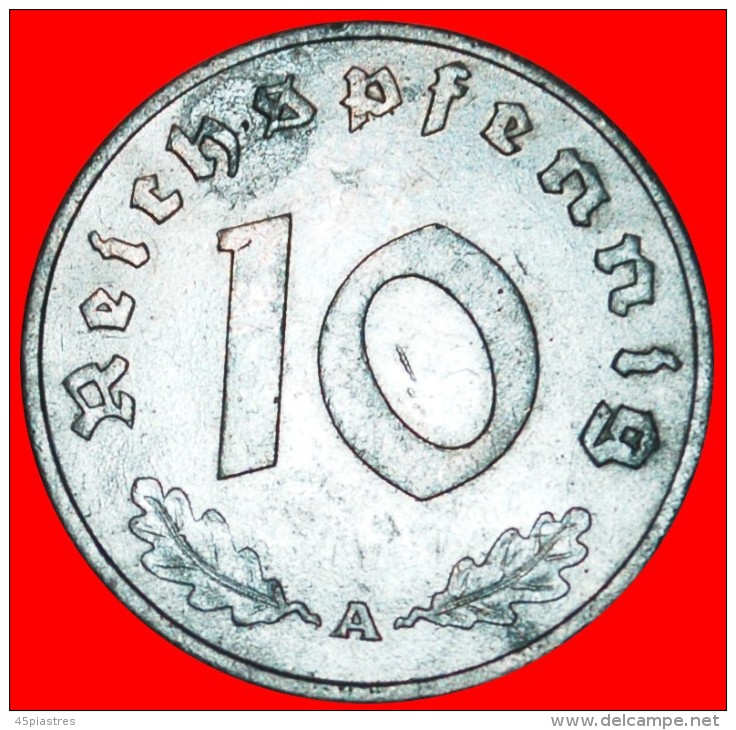 &#9733;SWASTIKA: GERMANY &#9733; 10 PFENNIG 1943A! LOW START&#9733; NO RESERVE! Second World War (1939-1945) - 10 Reichspfennig