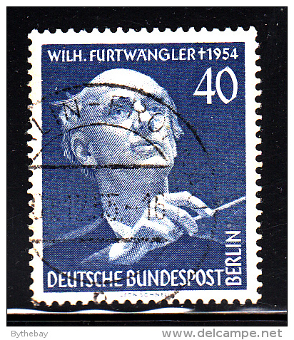 Germany - Berlin Used Scott #9N115 40pf Wilhelm Furtwangler, Conductor - Musique