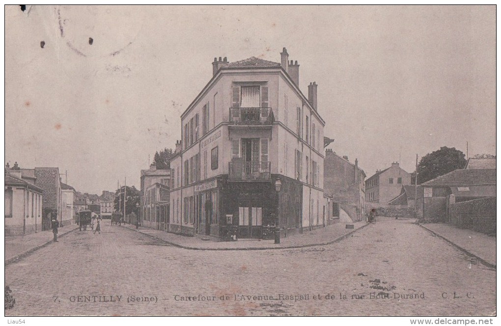 GENTILLY Carrefour De L'Avenue Raspail Et De La Rue Bout-Durand (1906) - Gentilly