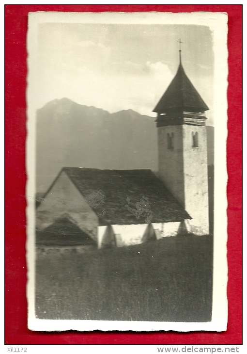 PAO-01   Foto-Karte Ort Zu Bestimmen : Kapelle In Graubünden, Kirche. Foto Felix Auditor Waldhaus Flims.Nicht Gelaufen - Flims