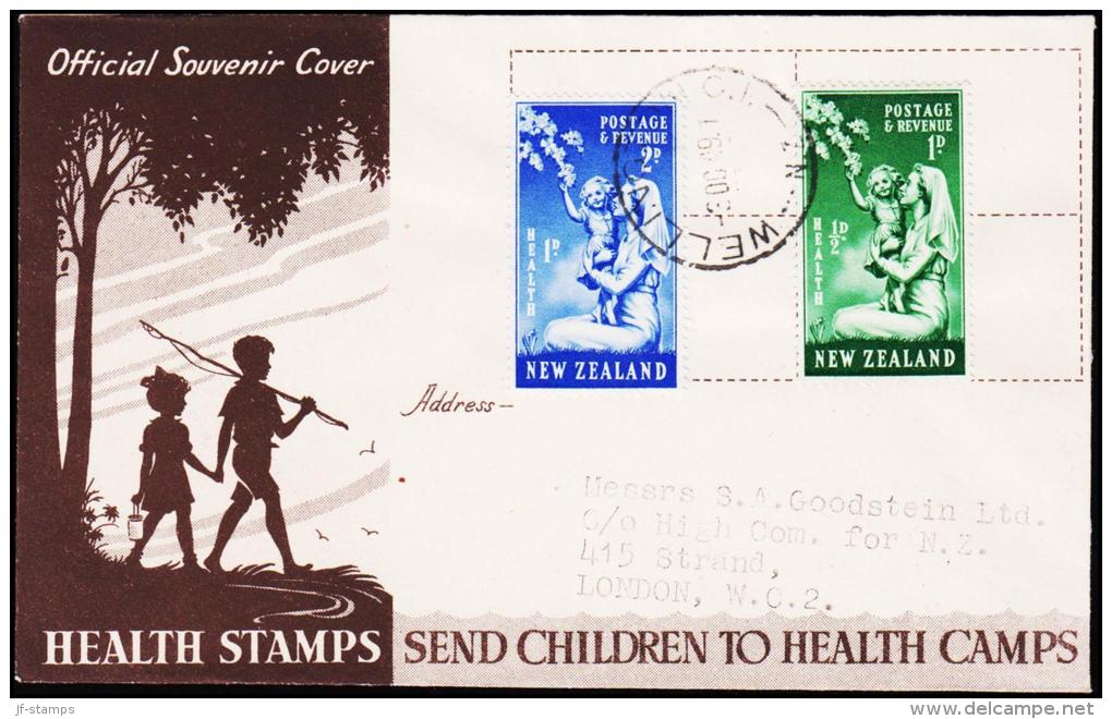 1949. HEALTH STAMPS 2 Ex. FDC WELLINGTON 3 OC 49.  (Michel: 307-308) - JF190406 - FDC