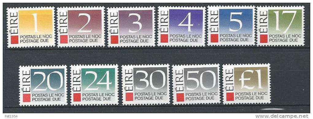 Irlande 1988 Taxe N°35/45 - Postage Due