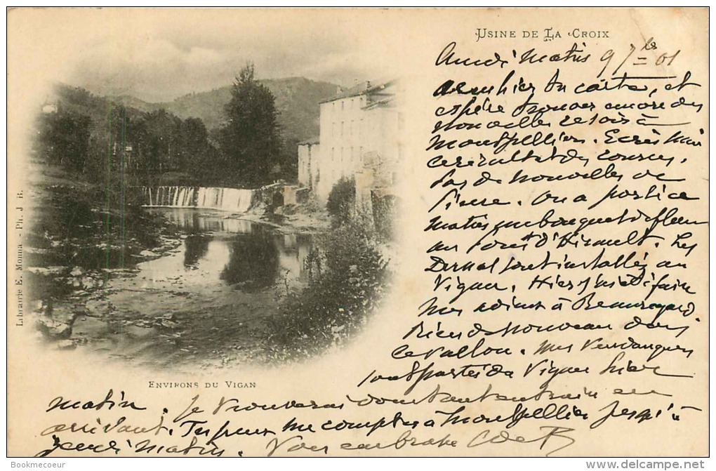 CPA Du  VIGAN  30  Usine De La Croix " Precurseur Voyagée En 1901 - Le Vigan