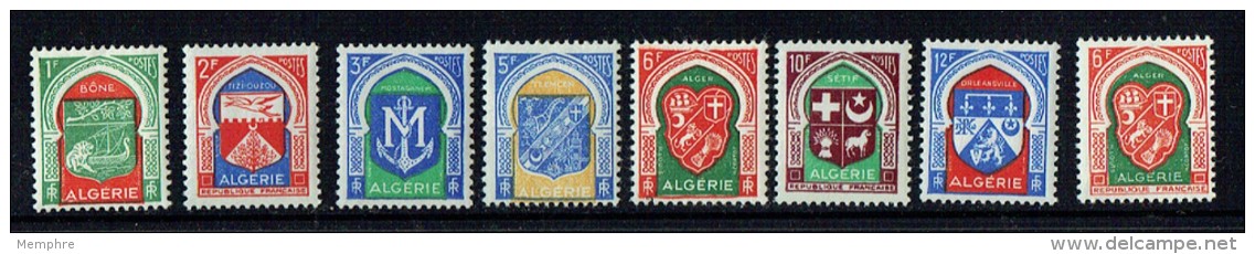 1956  Armoiries Des Villes Yv 337-337F, 353 * - Neufs
