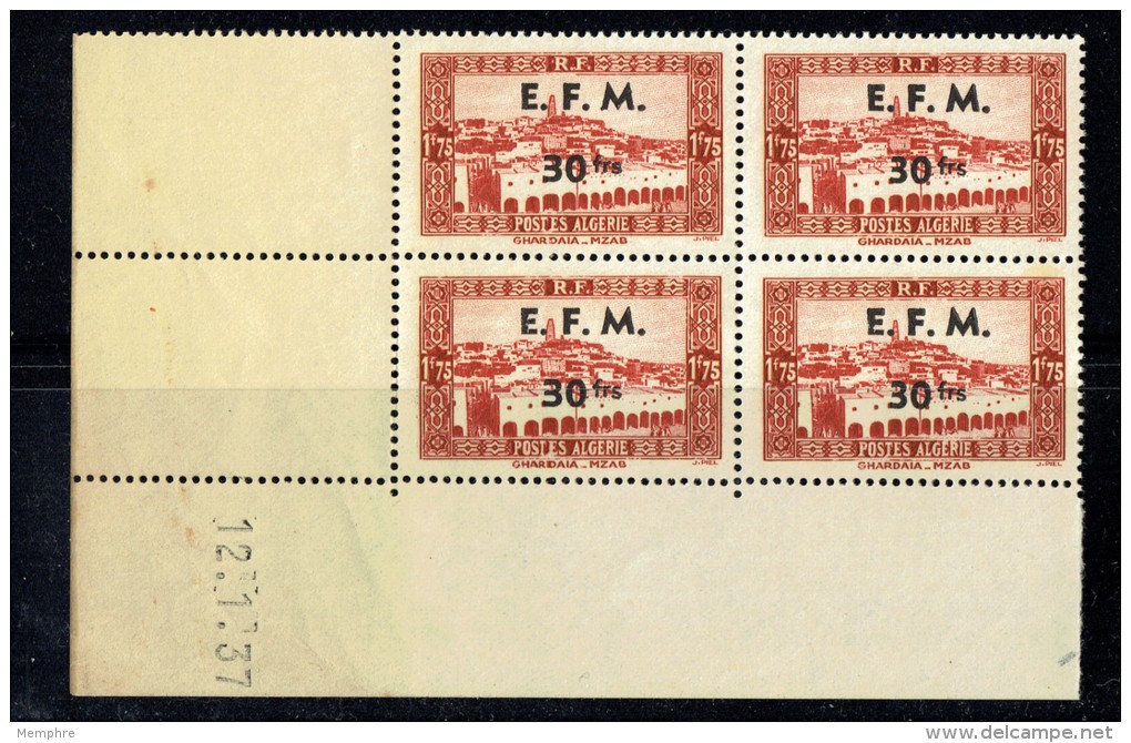 1943   Timbre Télégraphe Yv 2 Coin Daté ** - Unused Stamps