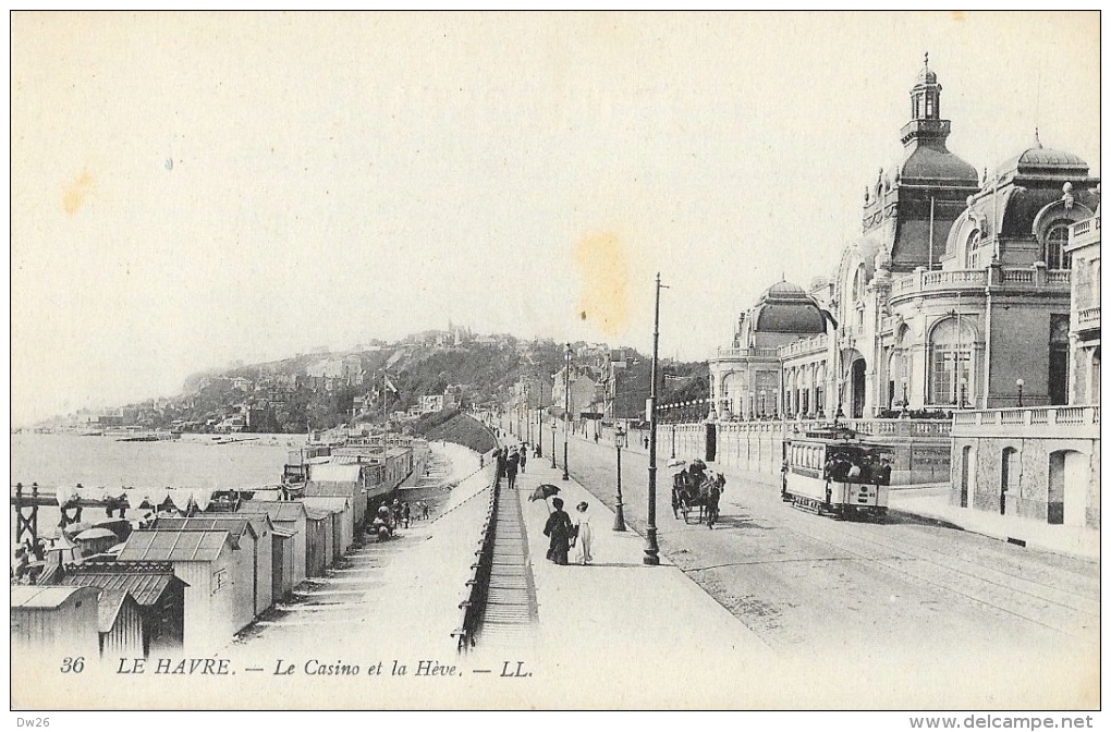 Le Havre - Le Casino Et La Hève - Tramway Et Attelage - Carte LL N°36 - Cap De La Hève