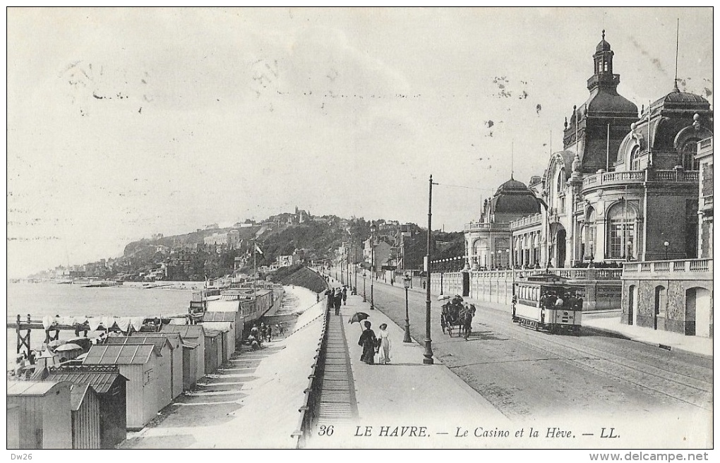 Le Havre - Le Casino Et La Hève - Tramway Et Attelage - Carte LL N°36 - Cap De La Hève