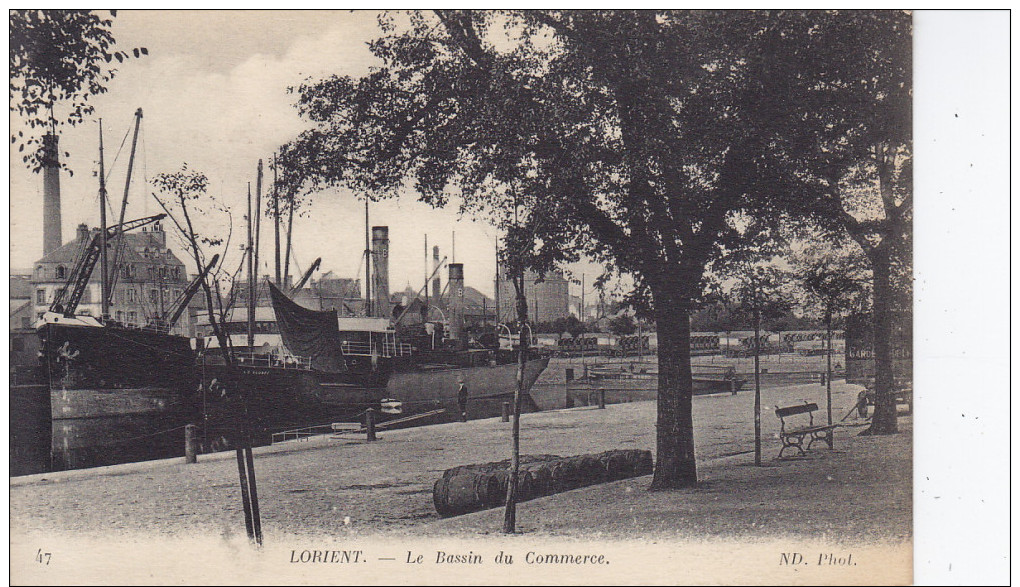 LORIENT - Le Bassin Du Commerce  (GT - C380) Neuve - Non Circulée - Lorient