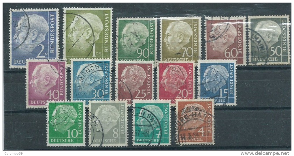 BRD 1954 Usato - 15v - Used Stamps