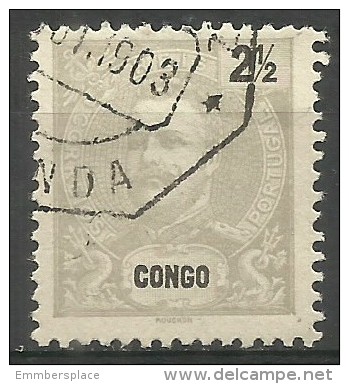 Portuguese Congo - 1898 King Carlos 2.5r Used    Sc 13 - Portuguese Congo