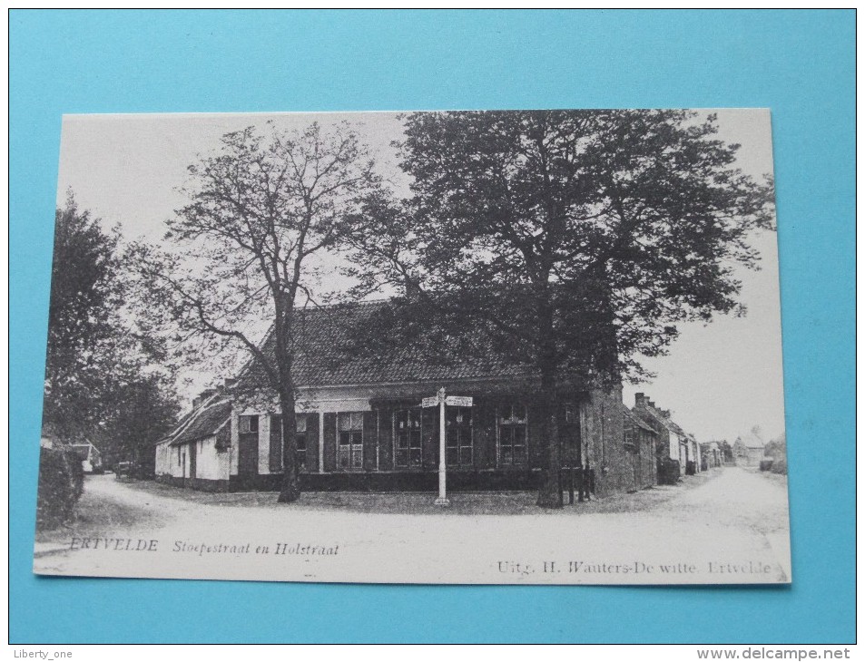 Stoepestraat En Holstraat ERTVELDE ( REPRO Copie / Copy ) - Anno 19?? ( Zie Foto Voor Details ) !! - Evergem