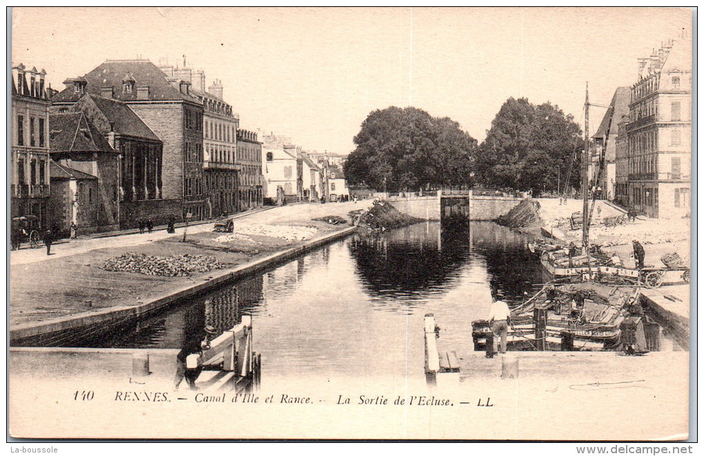 35 RENNES - Canal D'ille Et Rance - Sortie De L'écluse --- - Rennes