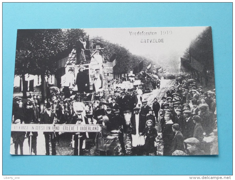 Vredefeesten 1919 ERTVELDE ( REPRO Copie / Copy ) - Anno 19?? ( Zie Foto Voor Details ) !! - Evergem