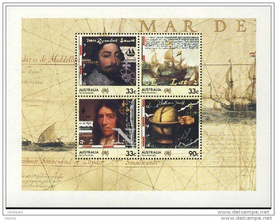 1985 - Australian Bicentennial NAVIGATORS Minisheet Miniature Sheet MNH - Blocks & Sheetlets