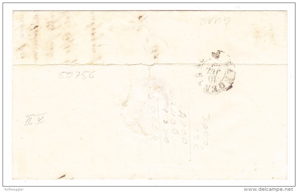 Heimat BE WYNIGEN Lnagstempel 10Rp. Strubel Bogenrand Auf Brief 8.7.1856 - Covers & Documents